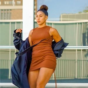 Ruched Mini Dress